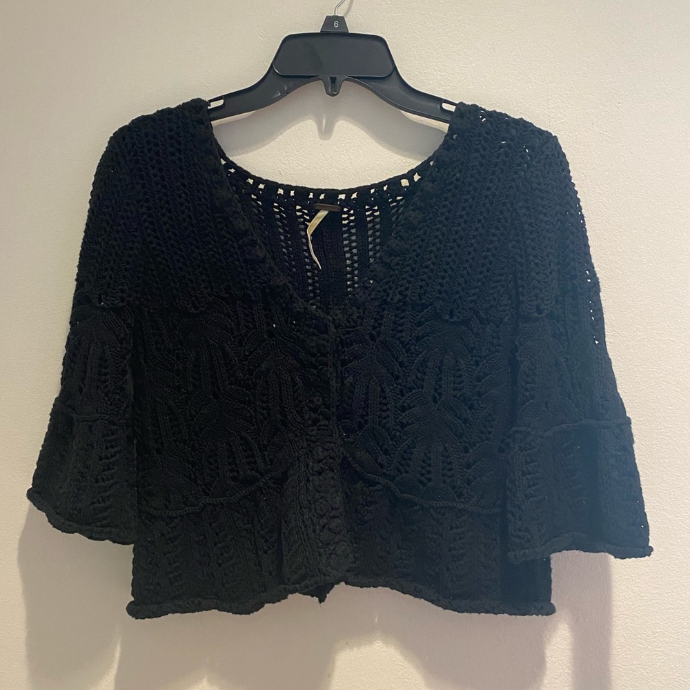Free People Cropped Cardigan